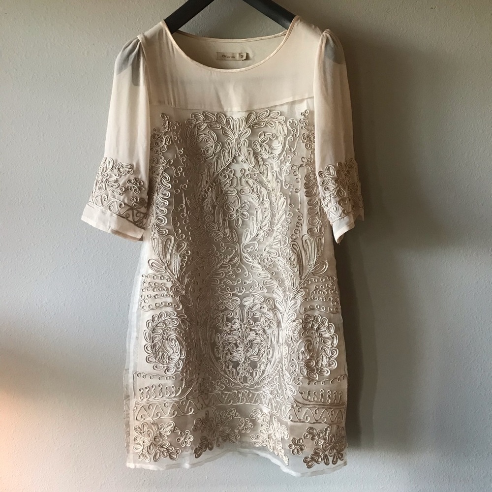 Gold embroidered dress!